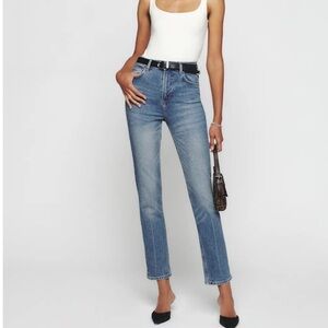Reformation Liza Ultra High Rise Straight Jeans size: 25 color: Malta NWT